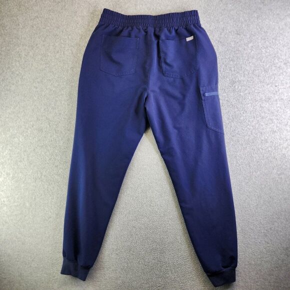 Figs Scrub Pants Womens LT Blue Zamora Joggers Zip Cargo High Rise Nurse Vet - Picture 4 of 14